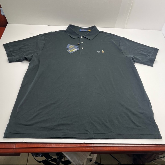 Polo Ralph‎ Lauren Black Short Sleeve Shirt Mens Size 3XB Flesh Pony NEW *FLAWED - Picture 1 of 13